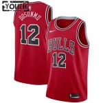 Maillot NBA Chicago Bulls Ayo Dosunmu 12 Nike 2022-23 Icon Edition Rouge Swingman - Enfant